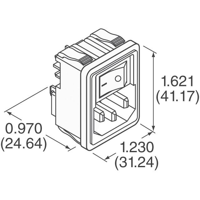 1609112-8 TE Connectivity Corcom Filters  Power Entry Modules (PEM)